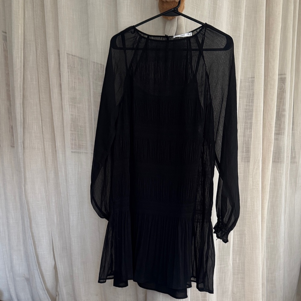 Mango black mini dress size 4